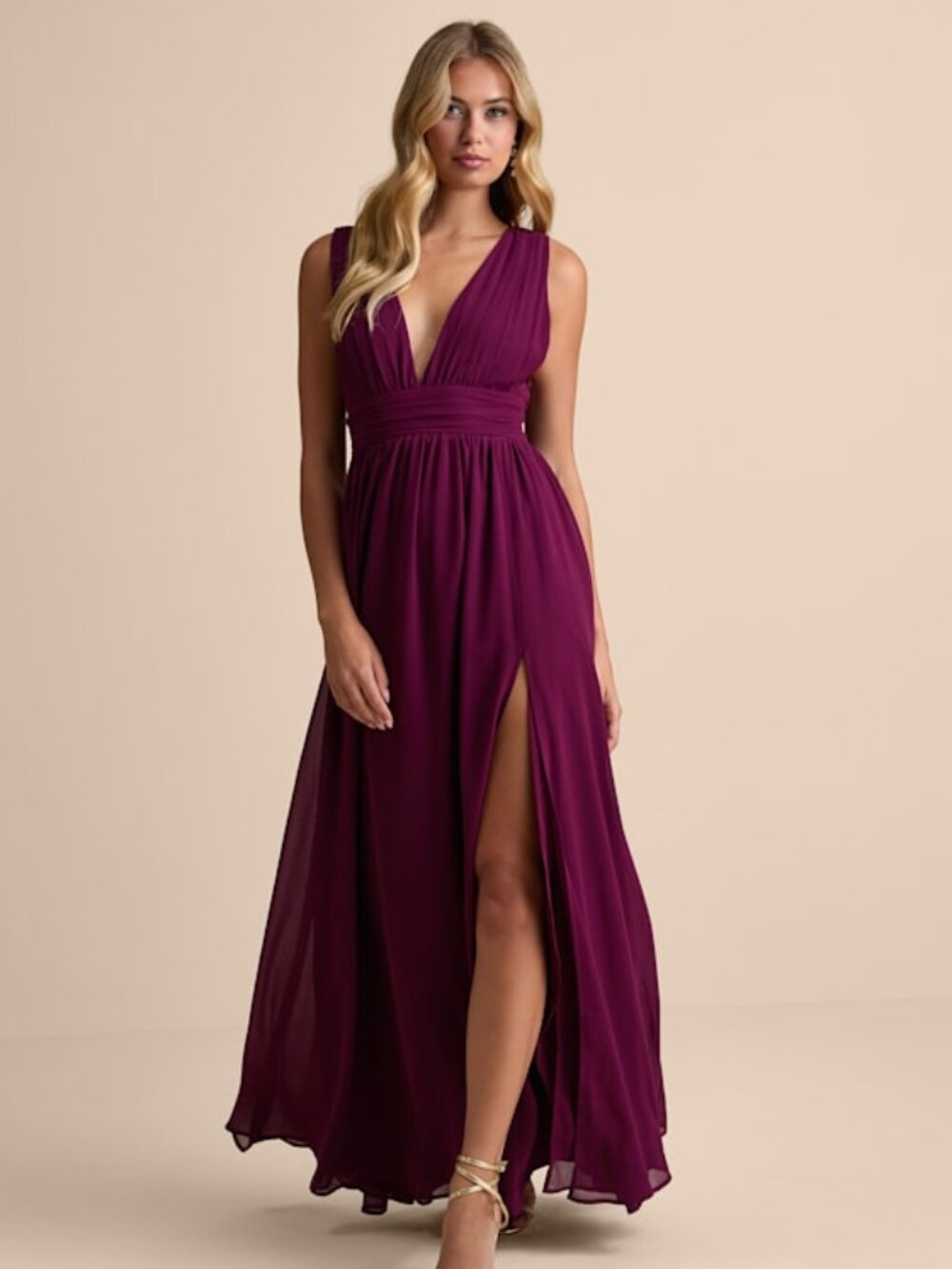 Lulus Heavenly Hues Plum Maxi Dress Purple - Size S